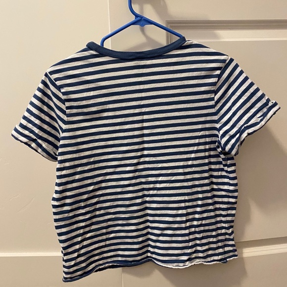 Wild Fable Blue + White Striped T-Shirt - Picture 4 of 4